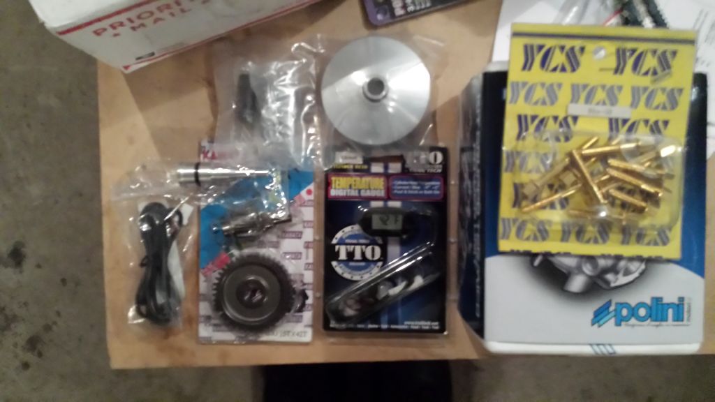 Polini Contessa, Temp gauge, Polini Vari, 9.8:1 gears