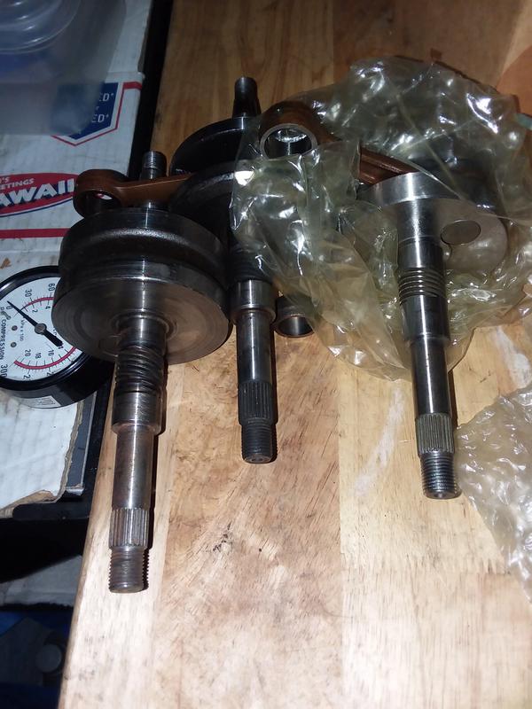 Stock af16e, ruima and malossi cranks