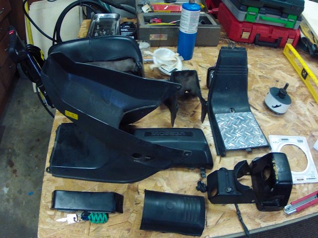 before the parts were sanded down