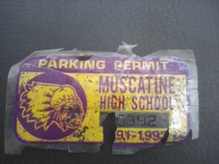 Parking permit 1991-1992